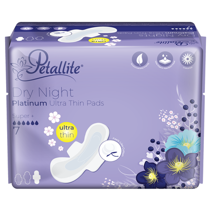 Petallite Night Platinum Pads - Lab Verified Safety (Box of 36Packs-252Pads)
