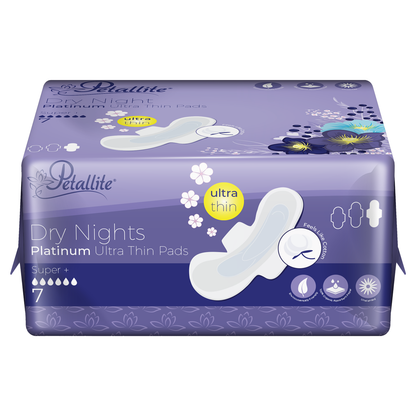 Petallite Night Platinum Pads - Lab Verified Safety (Box of 36Packs-252Pads)